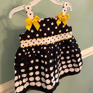 NWT Yellow Polkadot Dress